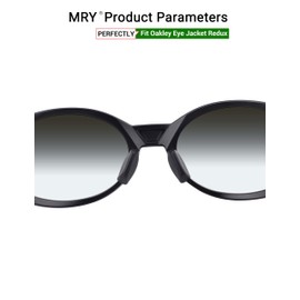 Mryok Replacement Nose Pieces Nose Pads for Oakley Eye Jacket Redux OO9438 Sunglass - Black