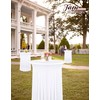 6 Packs 32"x 43" Round Cocktail Table Skirt,Spandex Stretch Cocktail
