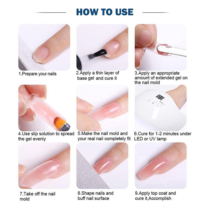 Clear Polygel Nail Builder Gel – Hard Gel for Nail