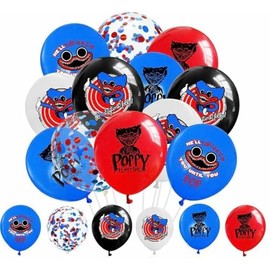 Poppy Playtimes Huggy Wuggy Birthday Party Balloons Latex 18pcs Decoration
