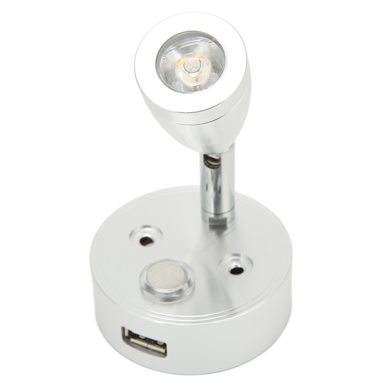 10V‑30V RV Reading Light LED Spotlight Bedside Lamp 3500K Warm