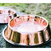 Copper Pet Water Bowl for Dogs or Cats I Non-Skid