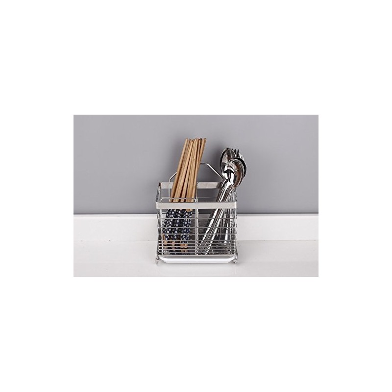Kitchen Utensils Drying Rack 304 Stainless Steel Square Spoon Knife
