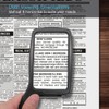 MagniPros Jumbo Size Magnifying Glass Wide Horizontal Lens(3X Magnification)- Shockproof