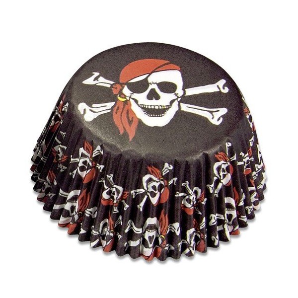 50 Party Cupcake Cases pirates for A Party or child "s Städter Cupcake / Muffin Pirates Themed Children's Birthday / Party Paper Cups