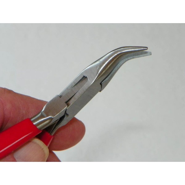 Unbranded Bent Chain Nose Pliers --- Medium Duty