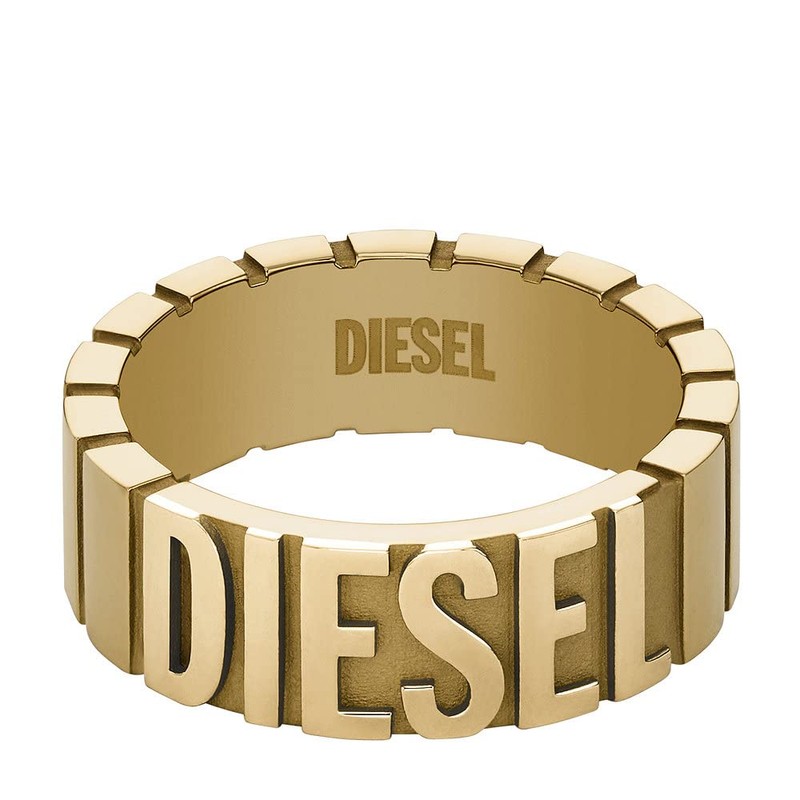 Diesel 32024632 Men's Ring Stainless Steel, One size, Stainless Steel,