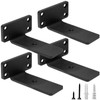 HITOMEN Heavy Duty Floating Shelf Brackets, 4-Inch (1/5'' Thick) Hidden