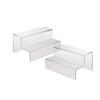 SOURCE ONE 2 Pack Clear Acrylic 2-Tier Wide Risers