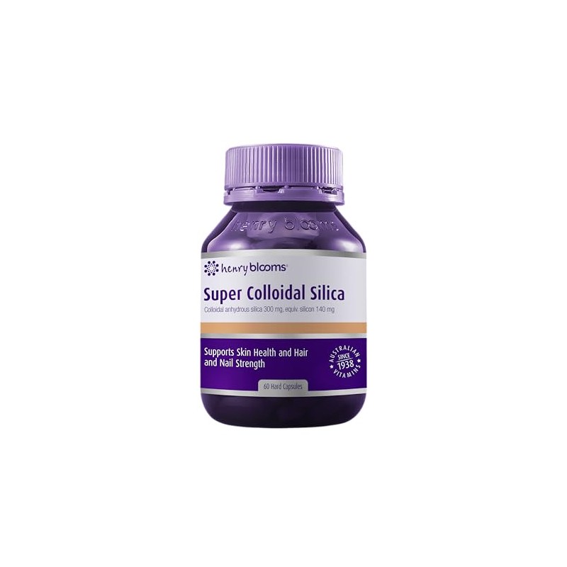 Henry Blooms Super Colloidal Silica 300mg 60 Capsules NEW