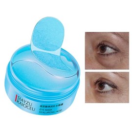 60 Parches Hydrogel Ojos Colágeno Hidratante mejora las ojeras, fatiga ocular, disminuye la hinchazón y suaviza las líneas finas de expresión (Ácido Hialurónico)