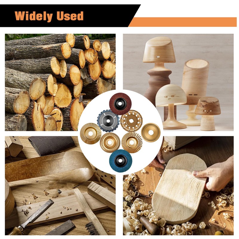 11PCS Wood Carving Disc Set for 4" or 4 1/2"