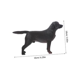 Hohopeti Lifelike Labrador Dog Figurine Realistic Puppy Decor for Home Office Garden for Flower Pots and Outdoor Ornament Deep Model
