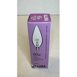 ALLURA  A3684 Decorator Light Bulb 60w 130v clear candelabra base