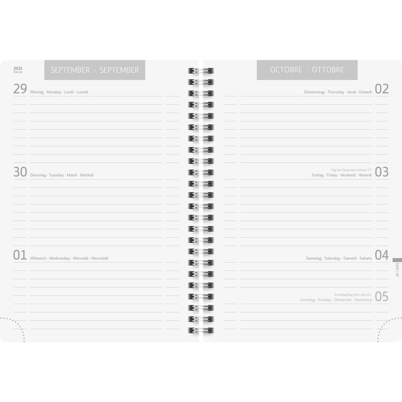 BRUNNEN School Diary '25/'26 Plain Mint, A5, Plastic