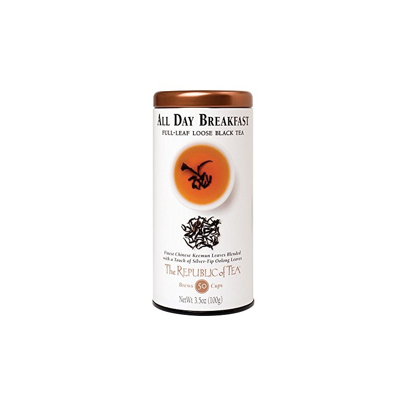 The Republic of Tea, All Day Breakfast Full-Leaf Tea, 3.5-Ounces