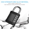 ZHEGE Combination Padlock, 4 Digit Padlock for Gym Locker, School