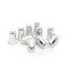 200pcs Professional Aluminum Rivet Nut Threaded Insert Nut Fastener Accessory