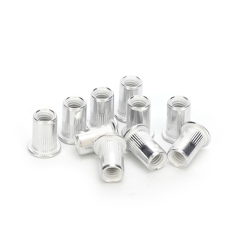 200pcs Professional Aluminum Rivet Nut Threaded Insert Nut Fastener Accessory