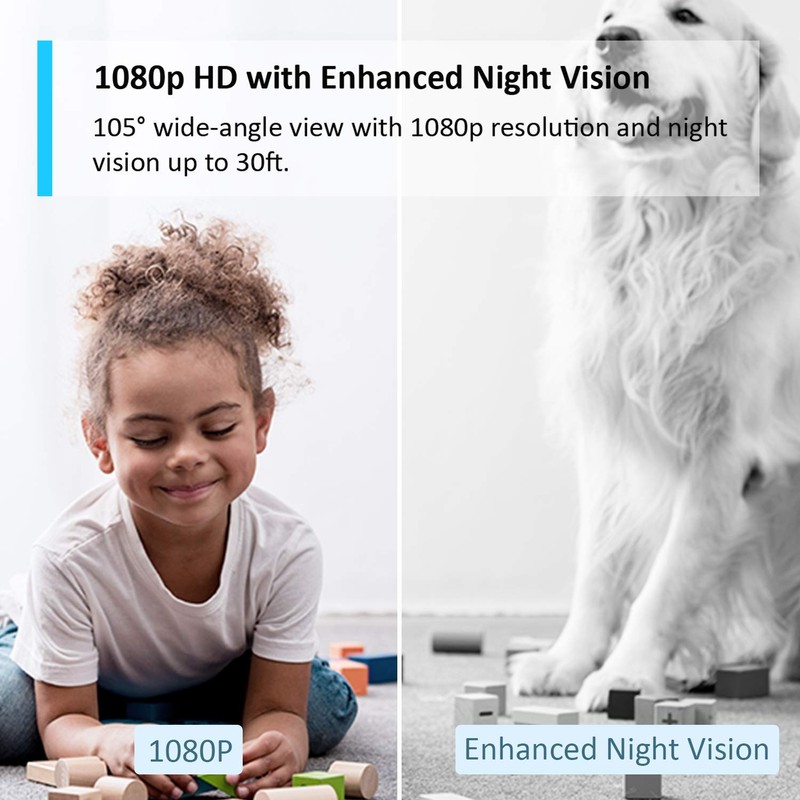 Tapo Mini Smart Security Camera, Indoor CCTV, Works with Alexa