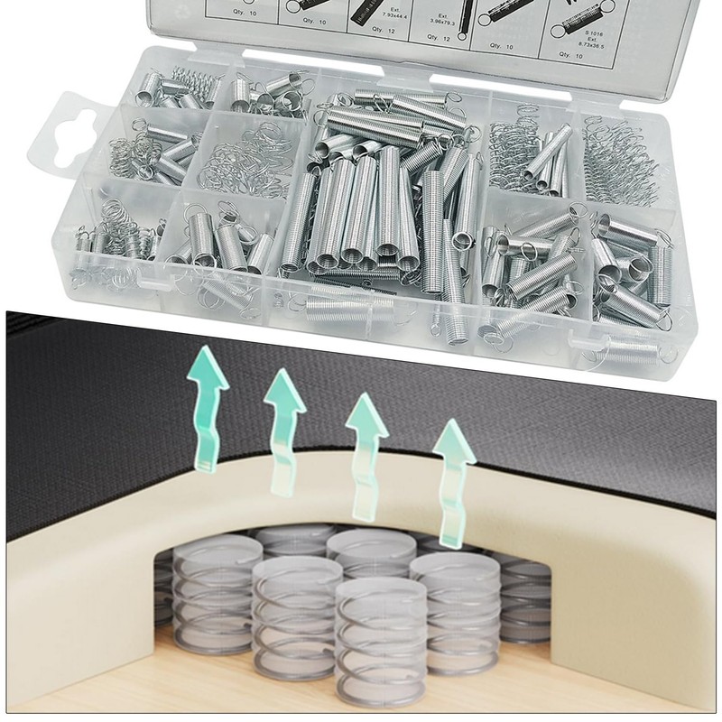 200PCS Compression Springs Assorted – 20 Sizes Spring Steel Set