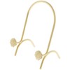 Bard's Brass Metal Easel Stand, Seashell, 5.75" H x 3.75"
