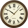さんてる(Suntel) 掛け時計 ダークブラウン 直径250×60mm シンプル電波時計掛け時計 ローマ ダークブラウン SR03-DBR R