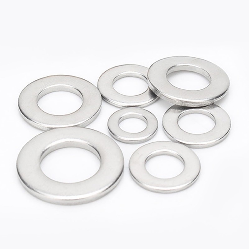 M8 x 16mm OD Flat Washer, 18-8 (304) Stainless Steel