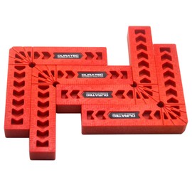 Oudtinx Positioning Squares, Woodworking Tool, Clamping 90 Degree Angles for Picture Frames, Boxes, Cabinets or Drawers (Set of 4) 6-Inch