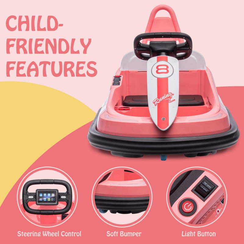 Unbranded Bumper Car for Kids 360° Rotation 6V Electric Ride