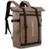 Haimont Rolltop Backpack for Men Women Water-Resistant Carry on Travel