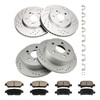 Torchbeam Front and Rear Brake Pad & Rotor Kit Brake