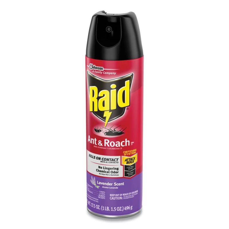 Raid 334632EA 17.5 oz Aerosol Spray Ant and Roach Killer