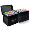 VIDIMAKPRO Alcohol Markers 80 Colors with Base Dual Tip Art