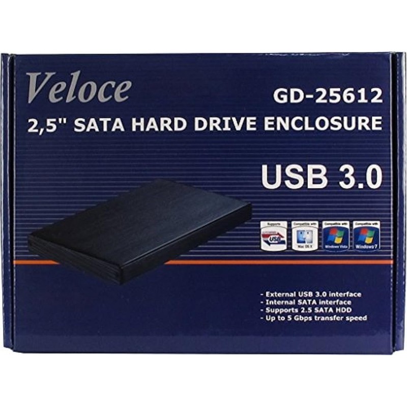 INTER TECH 88884055 Case Veloce GD 35612 3.5 HDD, USB