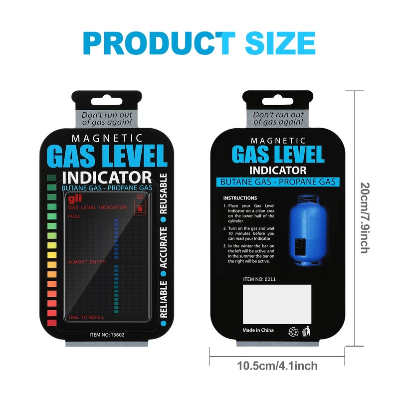 Oudain - Indicador magnético de nivel de gas reutilizable, indicador