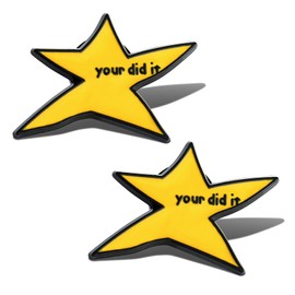 1/2/8/20Pcs Your Did It Brooch Pin Funny Star Enamel Pins Inspirational Badge Brooches Graduation Gifts for Backpack Bag Clothes Trendy Jewelry Accessories