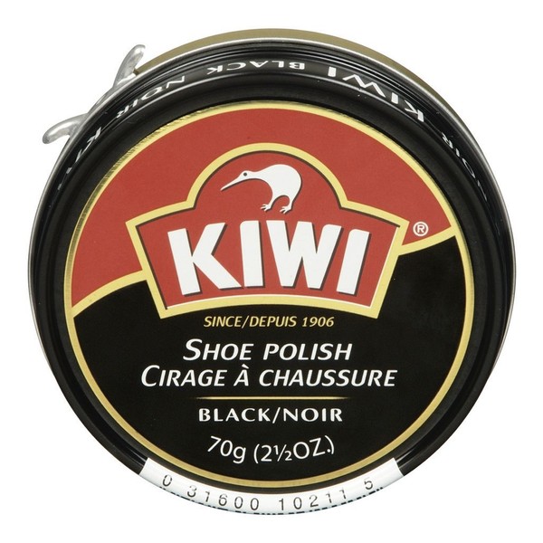 Kiwi SHOE POLISH TIN, Black / 70G