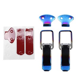 aqxreight - Hood hooks, universal hood lock clip, quick locking clamp hook, metal for car