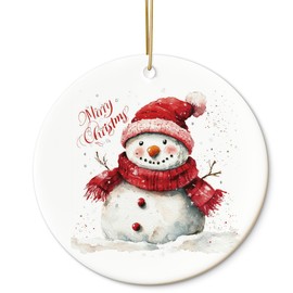 HUKINE Snowman Christmas Ornaments, Snowman Gifts Ornaments, Merry Christmas Ornaments, Snowman Gifts for Women, Winter Decor Ornaments, Snowman Decor Ornaments, Snowman Ornaments for Christmas Tree