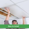 STICKGOO Drop Ceiling Tiles 2ft x 4ft, White Soomth Ceiling