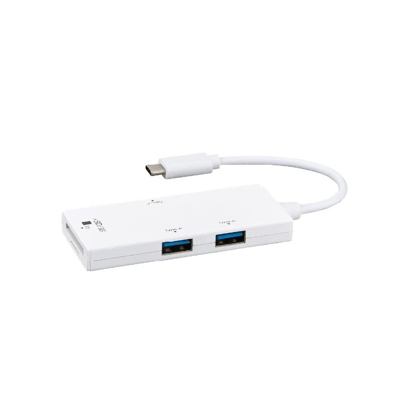 Digio2 USB Hub, USB3.2Gen1 Type-C 3 Ports & SD Card