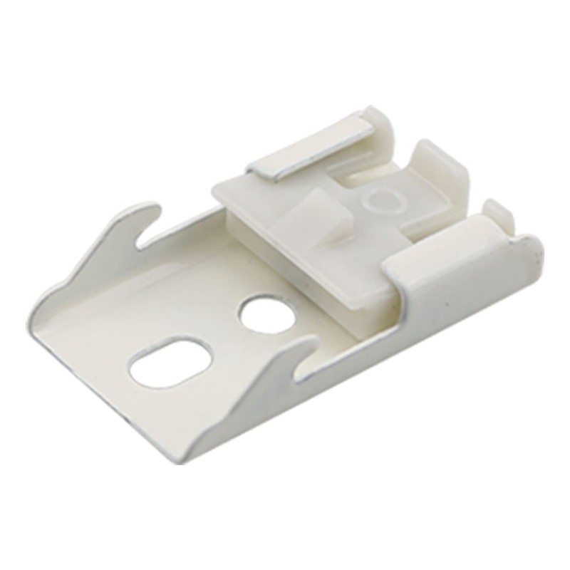 MEETOOT 12pcs Curtain Track Mounting Bracket White Ceiling Mount Brackets