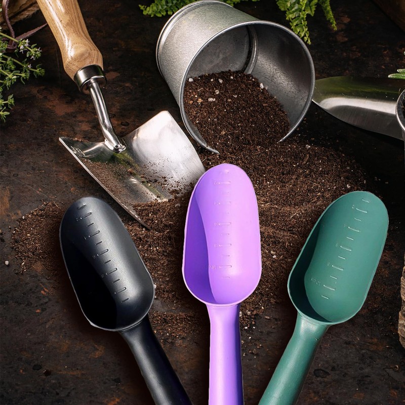 JUFYVO 3pcs Plastic Garden Shovel Dirt Gardening Shovels Soil Shovel