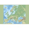 24x36 Gallery Poster, Topographic Map of Europe