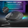 DIERYA M1SE Wired Gaming Mouse with Honeycomb Shell, 12800DPI Optical