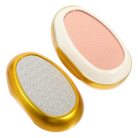 Beavorty 2pcs Nano Glass Foot Care Tool Exfoliating Scrub Pedicure Device for Dead Skin Removal Pumice Stone for Callus Treatment Home Use Gold