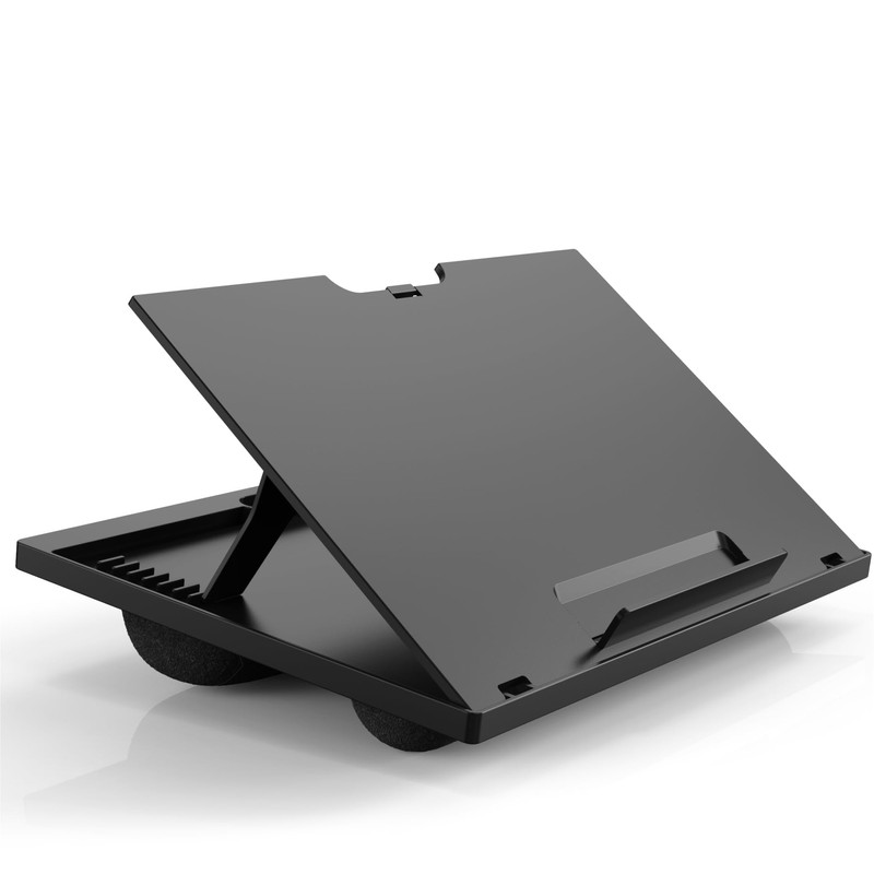 Adjustable Laptop Desk with 8 Angles - Cushioned Lap Desk