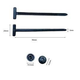 50 Pcs New Multifunctional Nylon Universal Cable Ties with Pin Buckle Design - UV Resistant Plastic Fasteners for Car Body Repair & Daily Automotive Maintenance