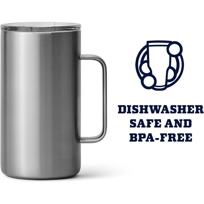 YETI Rambler Jug, Stainless Steel, 24 oz (710 ml)